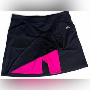 Adidas Climacool Women's Golf/Tennis Skort Size Medium Black & Pink Athletic